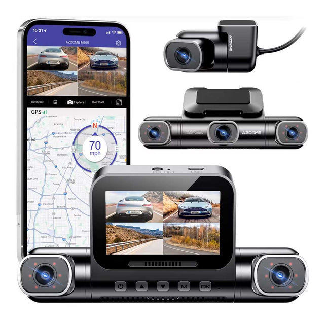 <tc>AZDome M660 4CH 128gb 2K Wifi GPS 360-graders dashcam</tc>