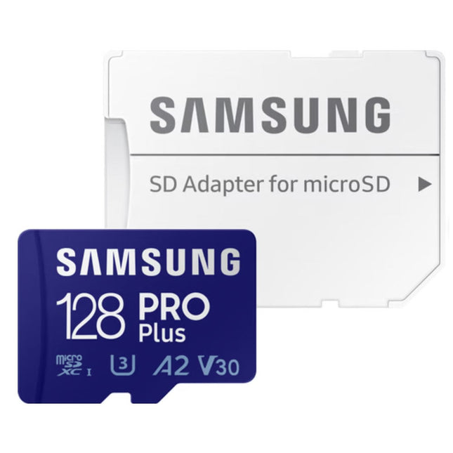 Samsung Pro Plus 128gb U3 V30 A2 Micro SDXC-kort