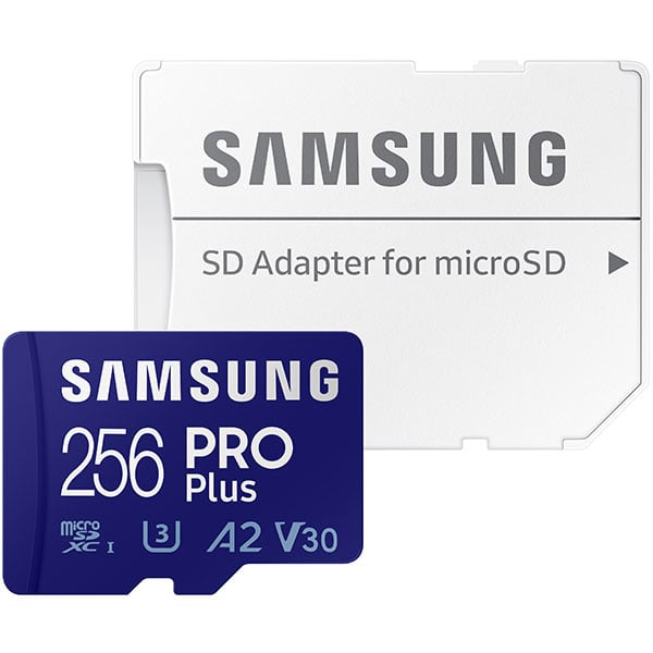 Samsung Pro Plus 256 gb U3 V30 A2 Micro SDXC-kort