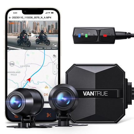 Vantrue F1 4K Dual Wifi GPS Motor dashcam